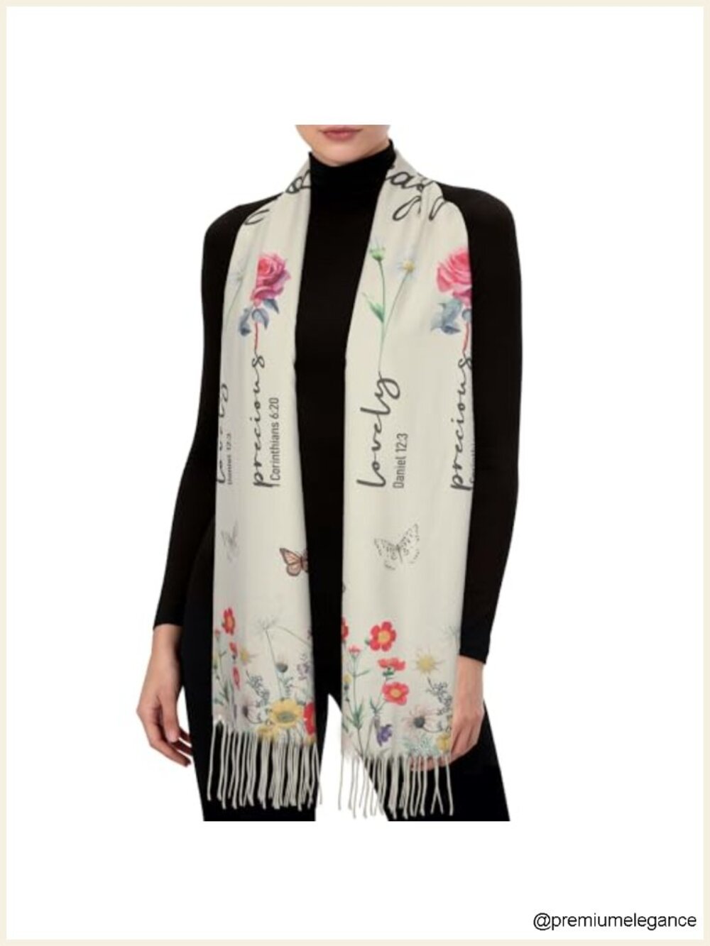 Prayer Shawl Wrap Women Christian Gift Pashmina Bible Inspirational